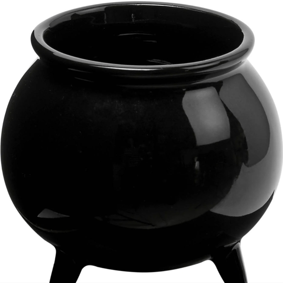 Killstar Mini Cauldron Incense Burner Black Ceramic - Picture 2 of 4